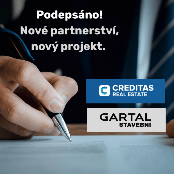 GARTAL Stavební a Creditas Real Estate spojily své síly.